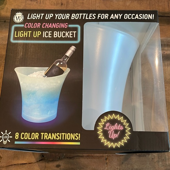 Other - NEW never opened LED color changing ice bucket 8 different colors
